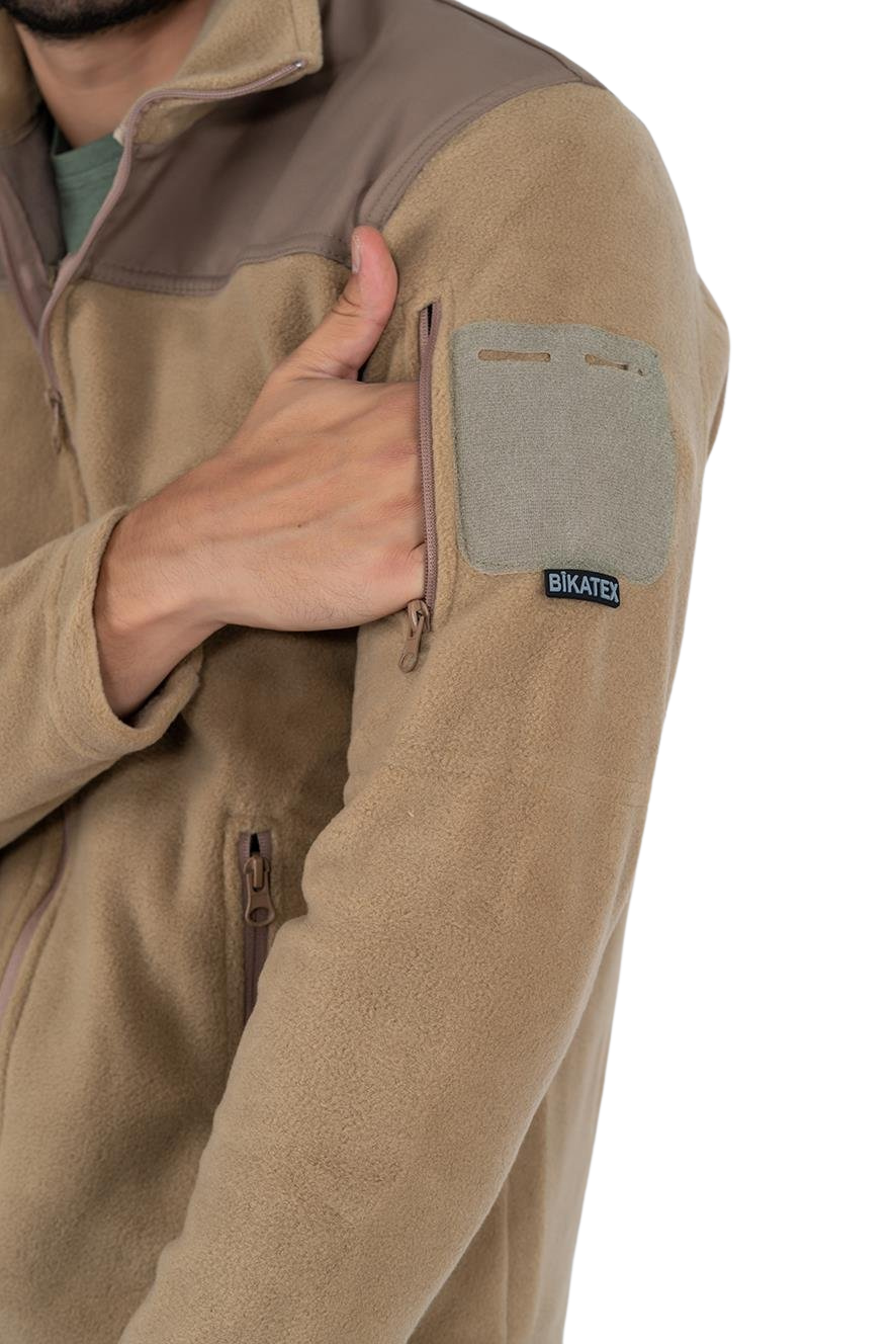 Bikatex Softshell Polar Ceket - Bej