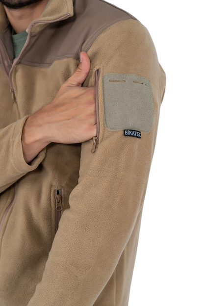 Bikatex Softshell Polar Ceket - Bej