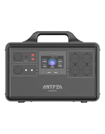 Antfea S2200Pro Taşınabilir Güç Kaynağı – 2400W | 2240Wh LiFePO₄ Batarya