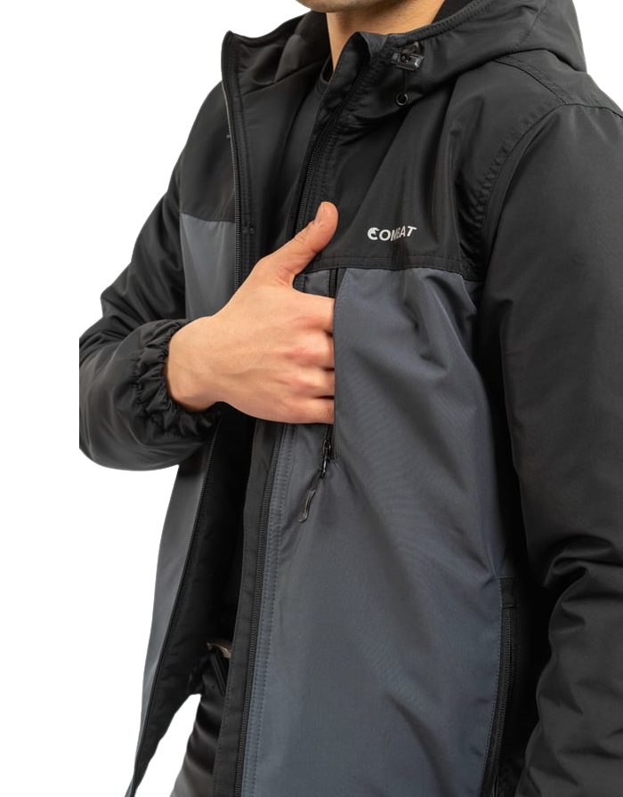 Combat Kışlık Outdoor Mont - Siyah Antrasit
