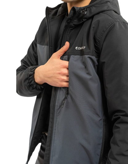 Combat Kışlık Outdoor Mont - Siyah Antrasit