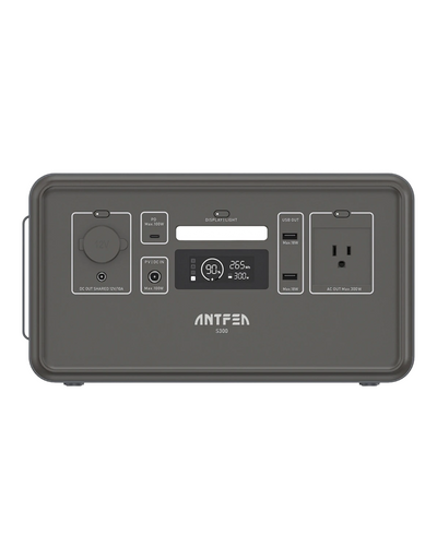 Antfea S300 Taşınabilir Güç Sistemi – 300W, 288Wh, LiFePO₄ Batarya