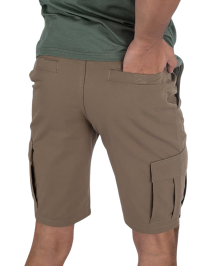 Combat Outdoor Kargo Cepli Şort - Bej