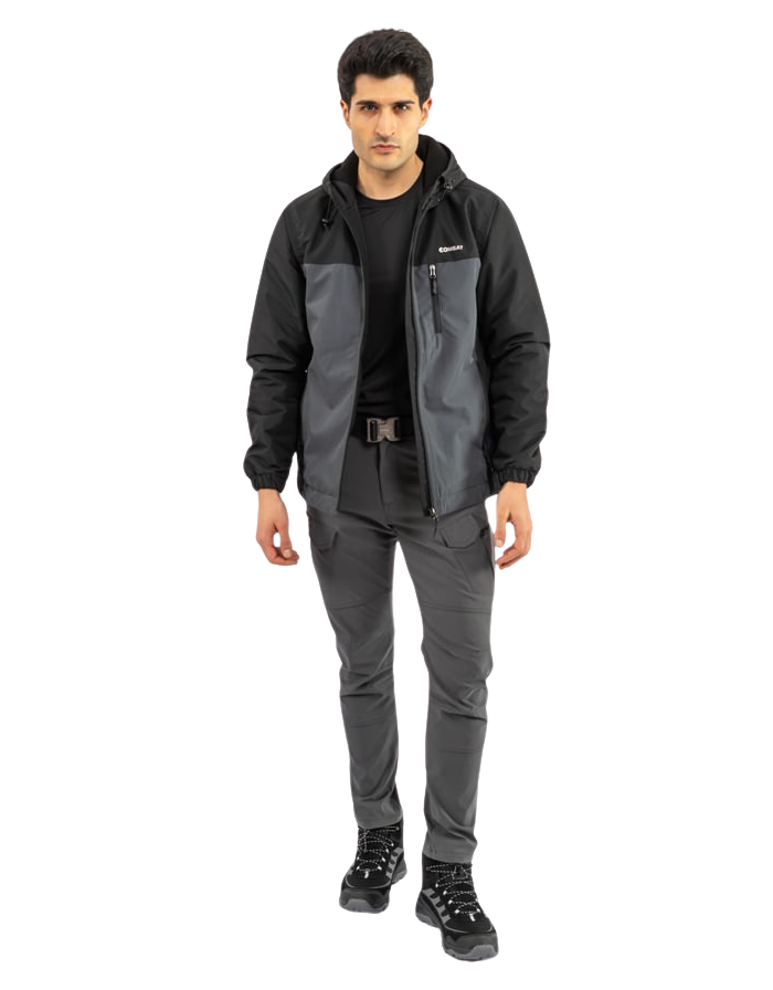 Combat Kışlık Outdoor Mont - Siyah Antrasit