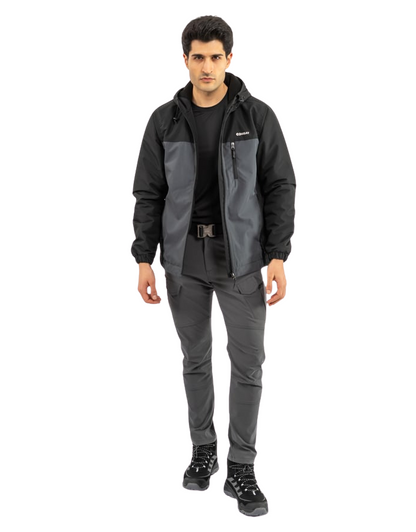 Combat Kışlık Outdoor Mont - Siyah Antrasit