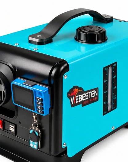 Webesten Akülü Dizel Isıtıcı 5 kW| Bluetooth | 12/24/220 V