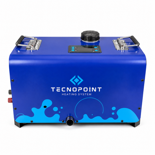 Tecnopoint 8kW Taşınabilir Lityum Akülü Dizel Isıtıcı - Dahili Bataryalı 12V / 24V / 220V