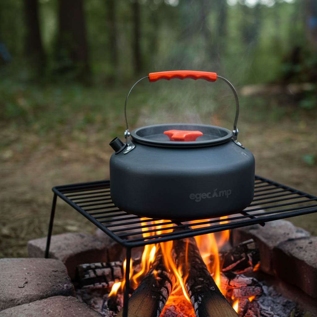 EgeCamp® Pro 1.6 Litre Kamp Çaydanlığı | Ultra Hafif & Taşıma Çantalı