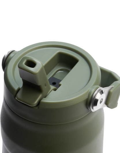 Stanley The IceFlow Flip Straw Pipetli Termos Bardak 0,70 LT - Haki