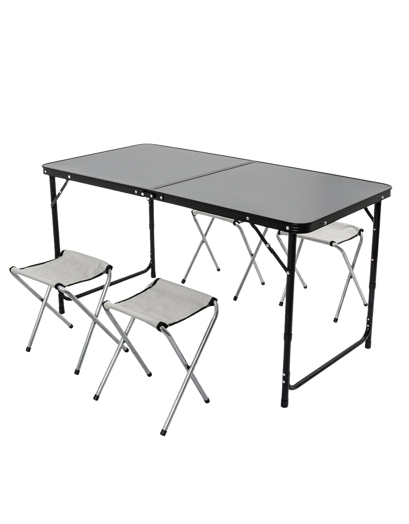 Elevate Plus Katlanabilir Kamp Masası Seti - 4 Tabureli
