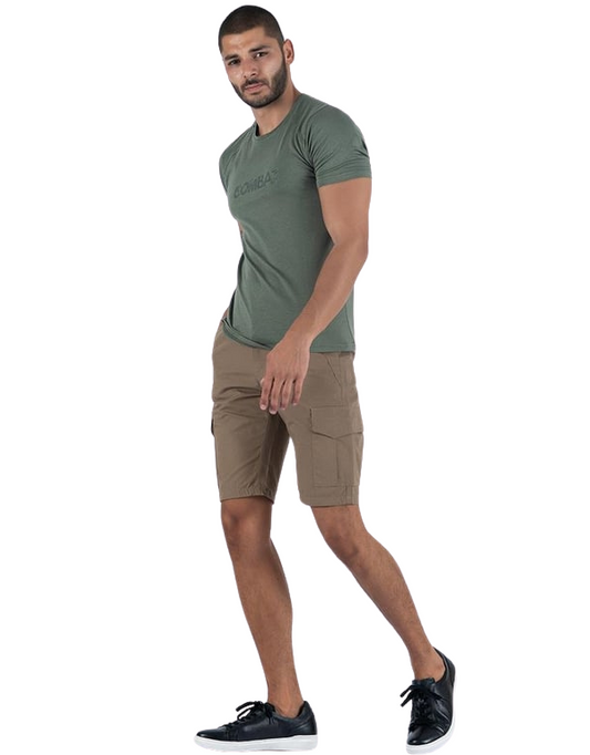 Combat Outdoor Kargo Cepli Şort - Bej