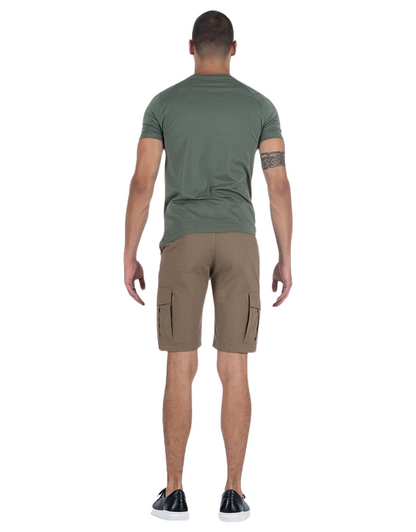 Combat Outdoor Kargo Cepli Şort - Bej