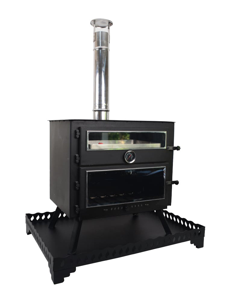 Nurgaz Çadır Soba Altlığı – 1.5 mm Çelik Sac | 73 × 53 × 11 cm