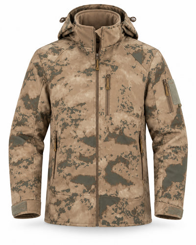 Combat kamuflaj softshell outdoor mont ana görünüm