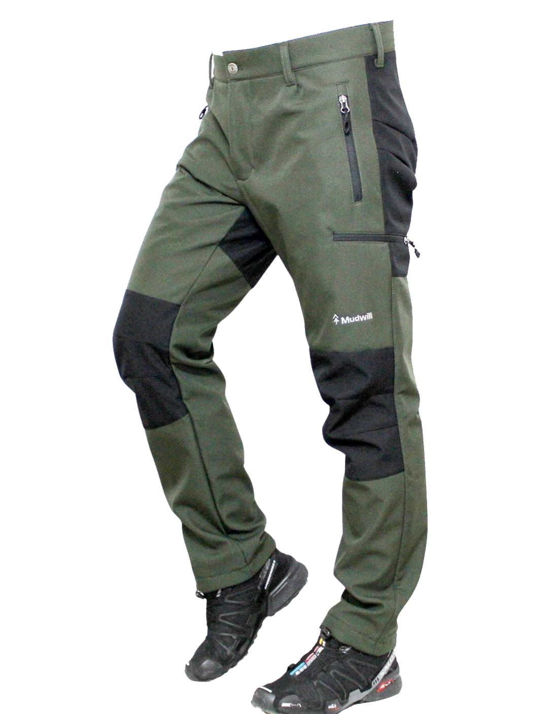 Mudwill Hiker500 Softshell Pantolon – Haki| Polar İç, Rüzgar & Hafif Su Dayanımı