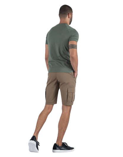 Combat Outdoor Kargo Cepli Şort - Bej