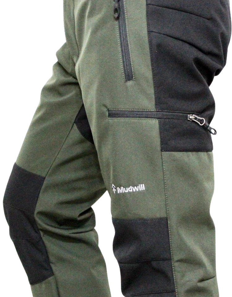 Mudwill Hiker500 Softshell Pantolon – Haki| Polar İç, Rüzgar & Hafif Su Dayanımı