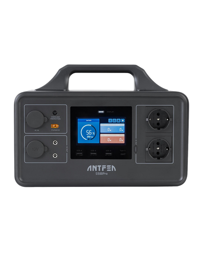 Antfea S500Pro Taşınabilir Güç Sistemi – 500W | 518Wh LiFePO₄ Batarya