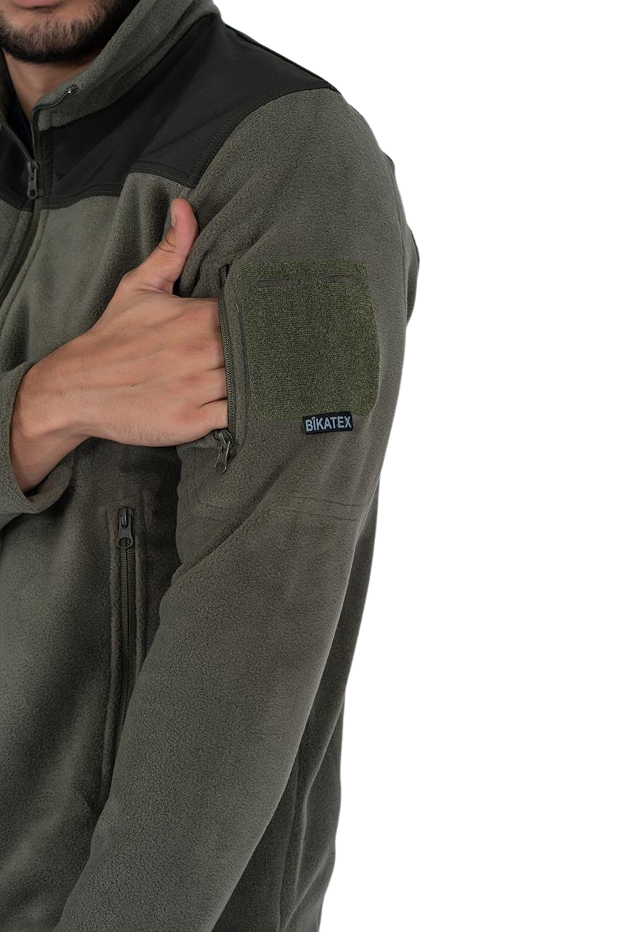 Bikatex Softshell Polar Ceket - Haki