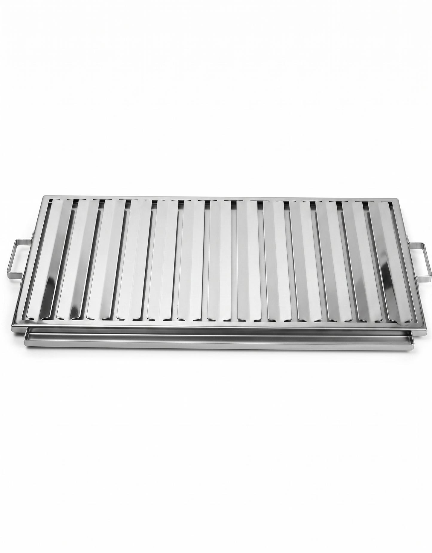 Egecamp FlipFire Pro 50x30 cm gıda sınıfı 304 paslanmaz çelik mangal ızgarası