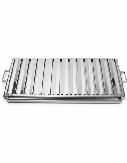 Egecamp FlipFire Pro 50x30 cm gıda sınıfı 304 paslanmaz çelik mangal ızgarası