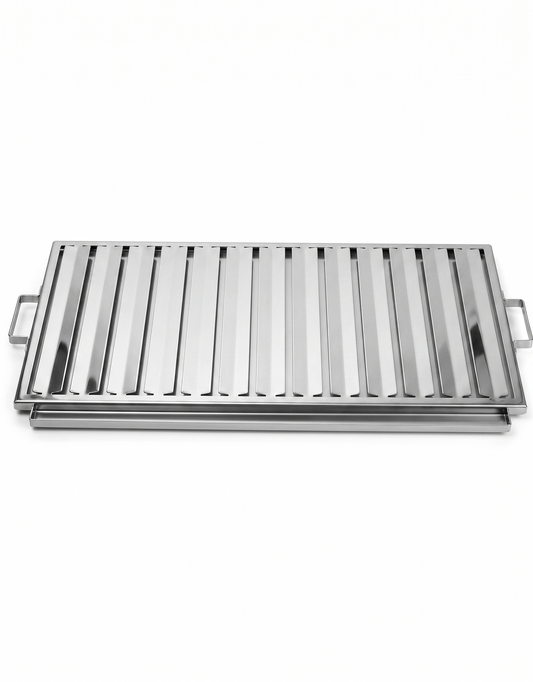 Egecamp FlipFire Pro 50x30 cm gıda sınıfı 304 paslanmaz çelik mangal ızgarası
