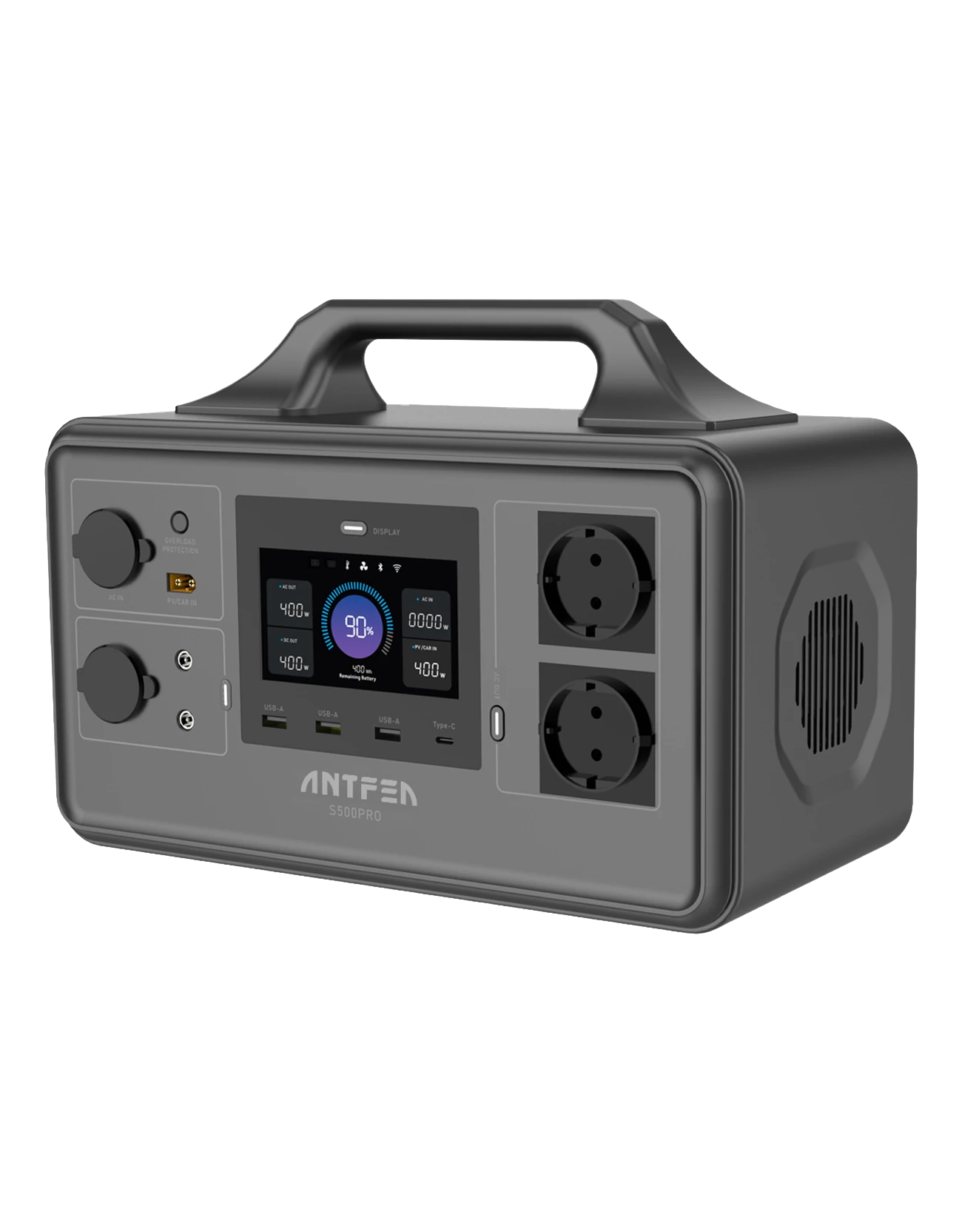 Antfea S500Pro Taşınabilir Güç Sistemi – 500W | 518Wh LiFePO₄ Batarya
