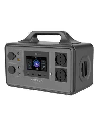 Antfea S500Pro Taşınabilir Güç Sistemi – 500W | 518Wh LiFePO₄ Batarya