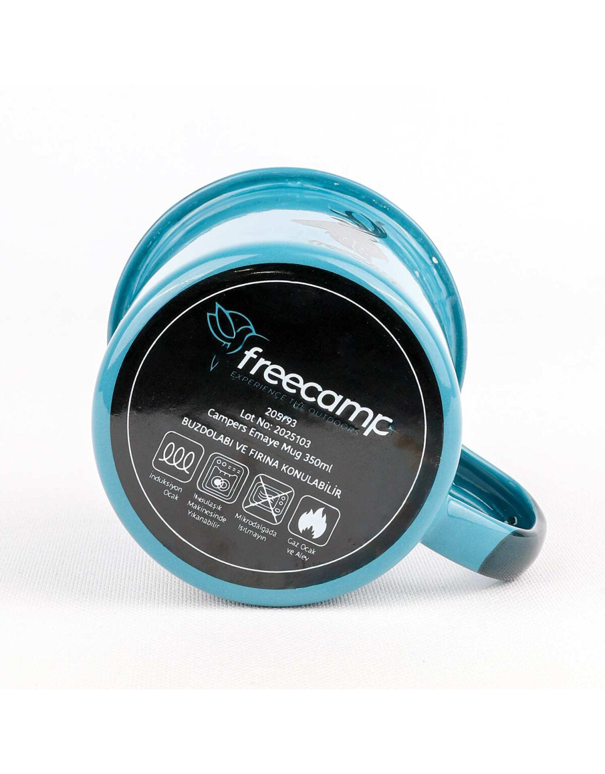 FreeCamp Emaye Kupa 350ml - Mavi