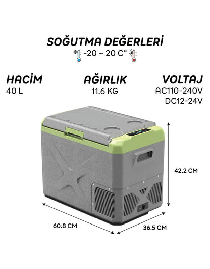 IcePeak Madrid Kompresörlü Buzdolabı - 40 Litre