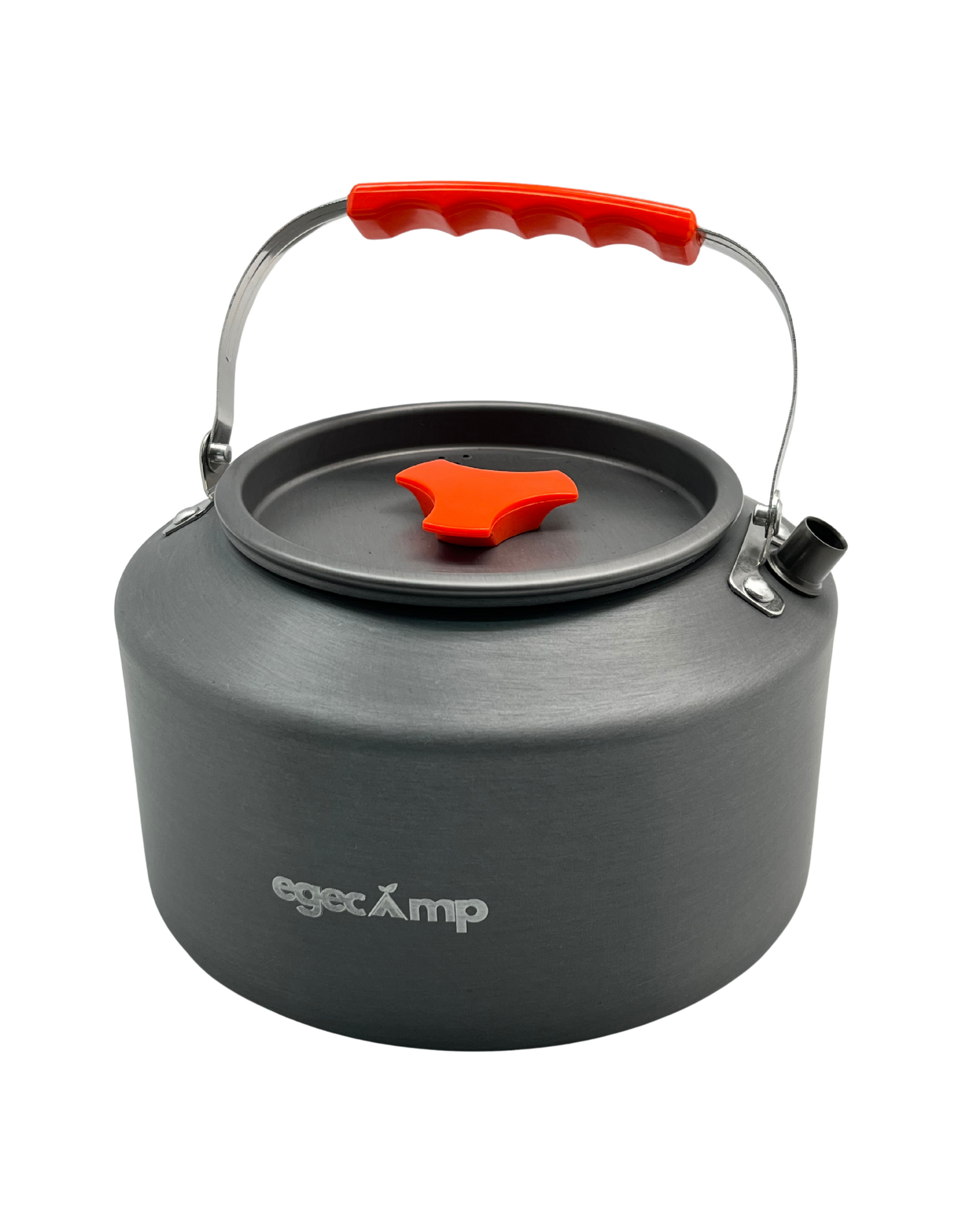 EgeCamp 2.5 litre büyük boy kamp çaydanlığı gri