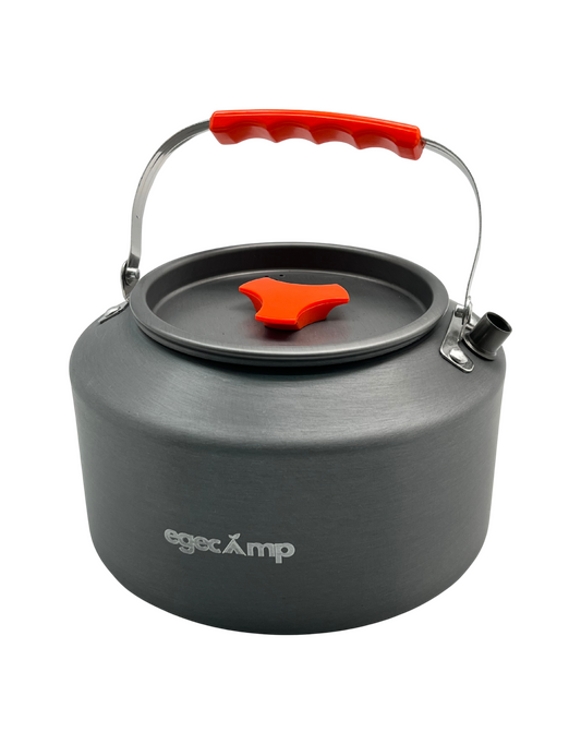 EgeCamp 2.5 litre büyük boy kamp çaydanlığı gri