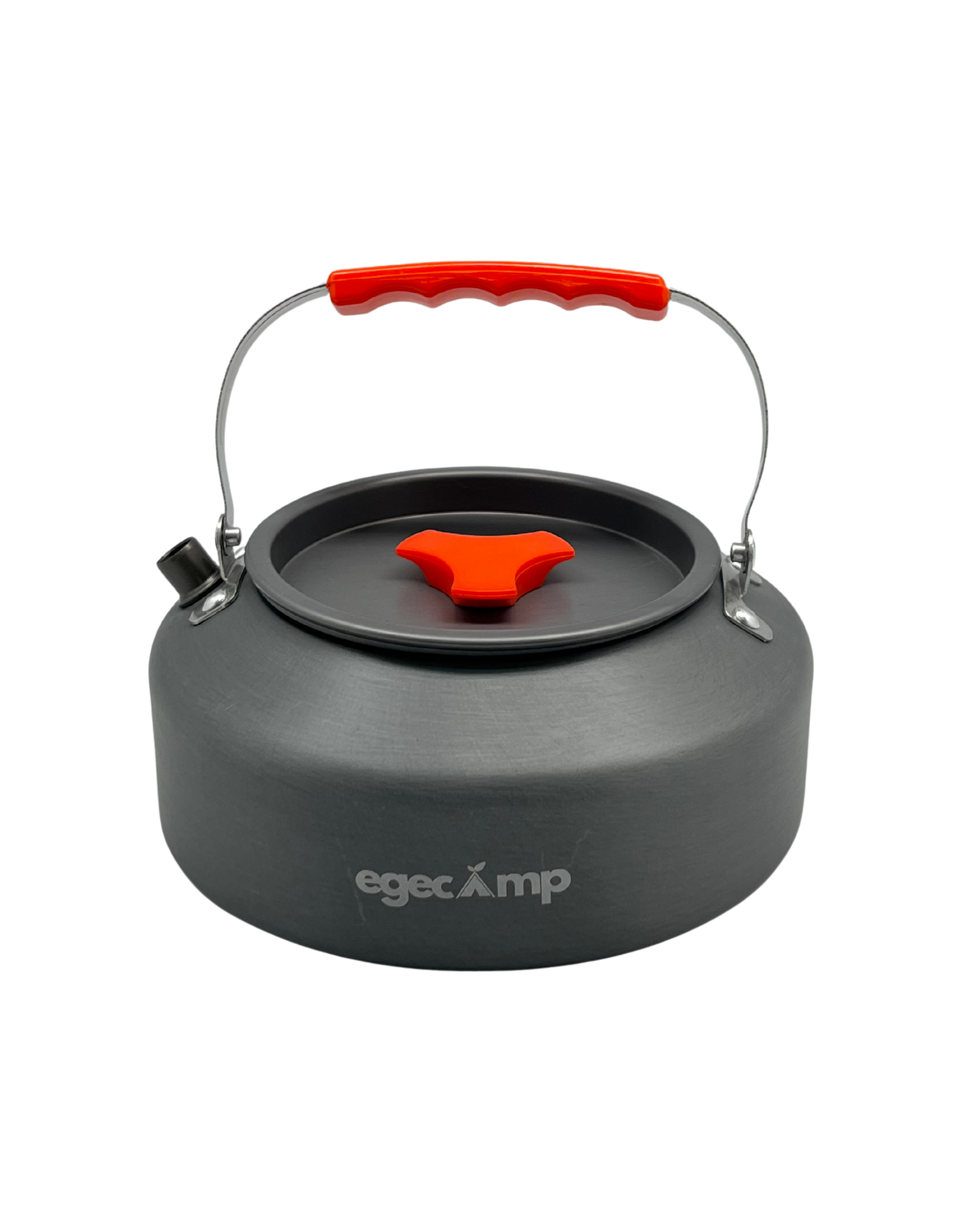 Hızlı ısınma sağlayan geniş tabanlı EgeCamp anodize alüminyum demlik altı.