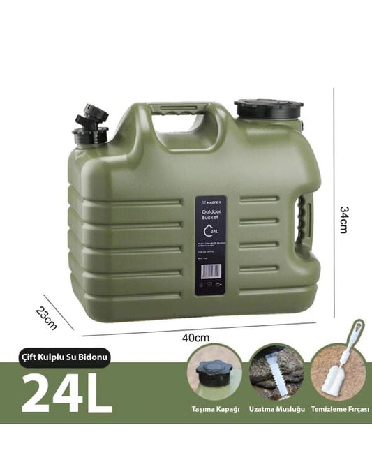 Madfox Galon Air PE Musluklu Su Bidonu 24 Litre