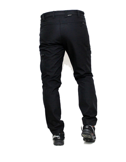 Mudwill Softshell Zipper Kargo Cepli Kışlık Pantolon – Siyah