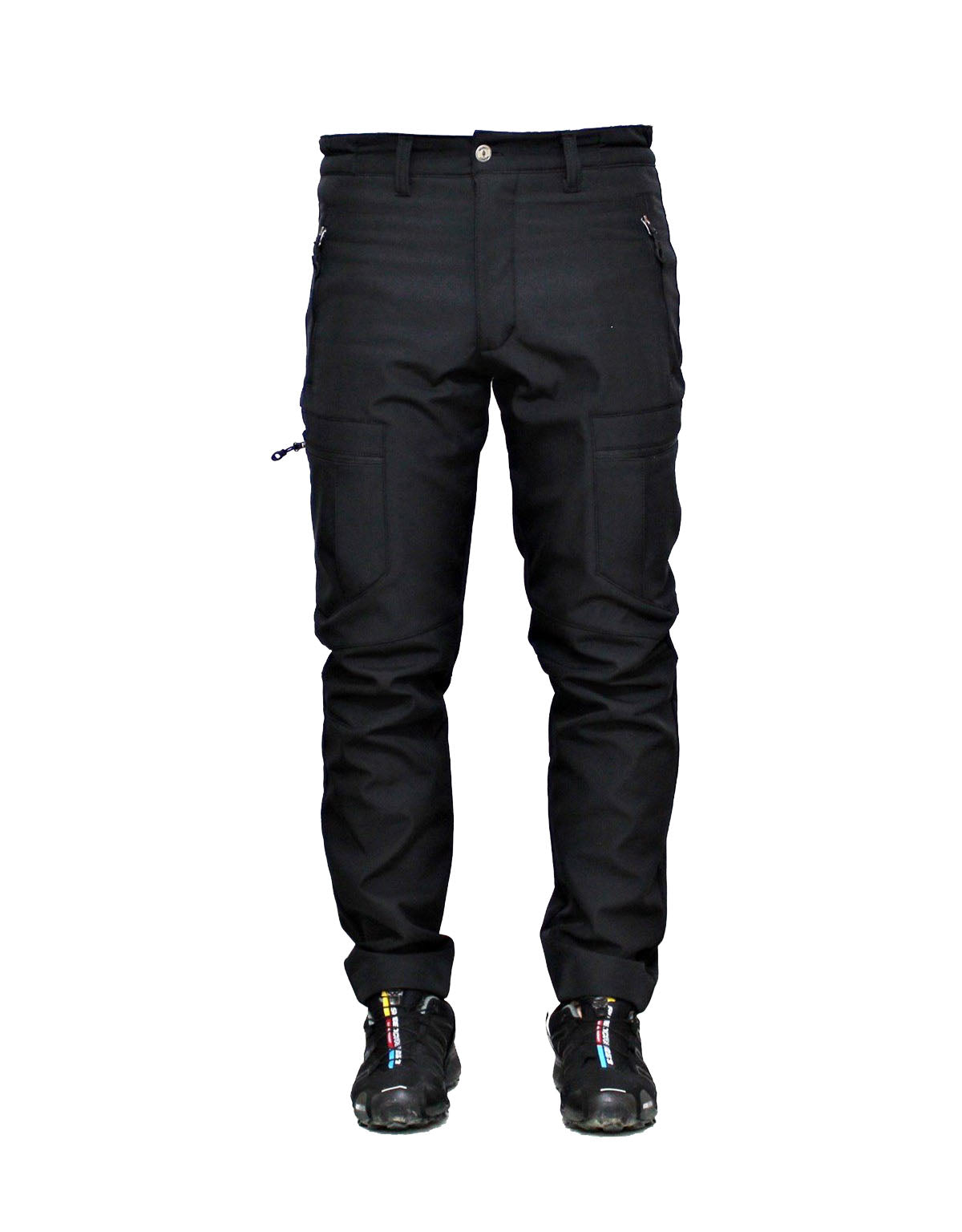 Mudwill Softshell Zipper Kargo Cepli Kışlık Pantolon – Siyah