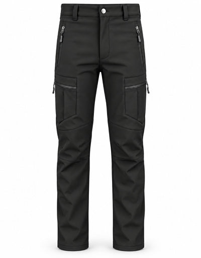 Mudwill softshell zipper siyah outdoor pantolon ana görünüm