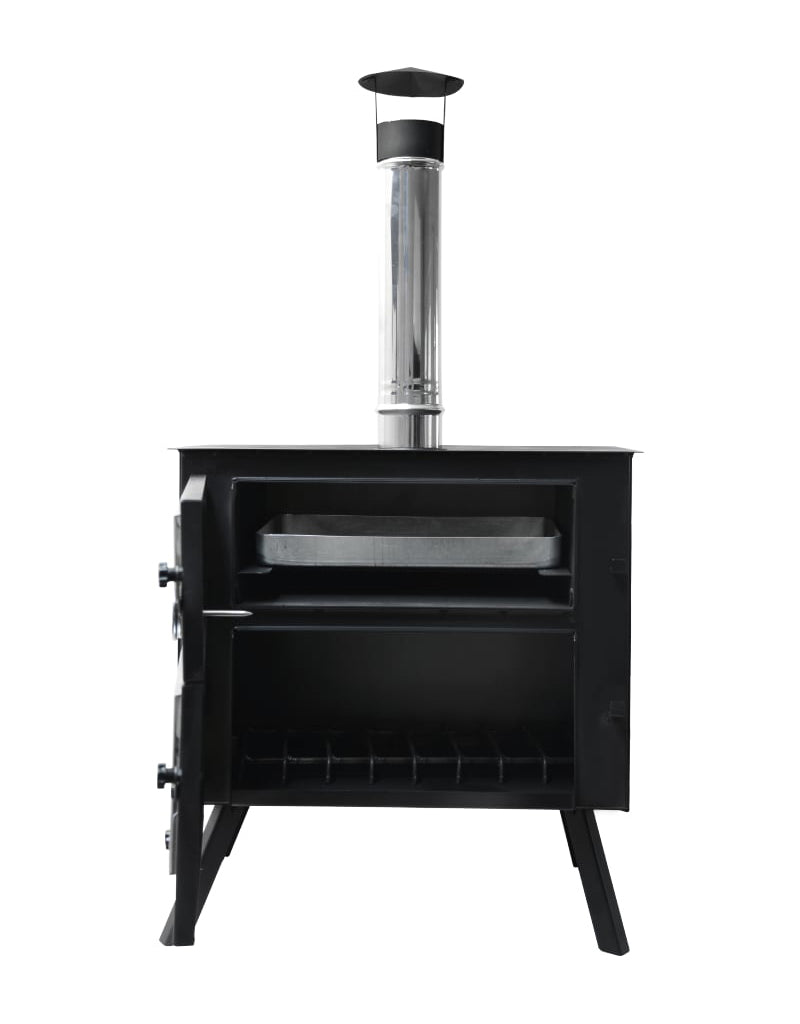 Nurgaz Kuzineli Şömine – Katlanabilir Kamp & Karavan Kuzinesi, Çelik Gövde