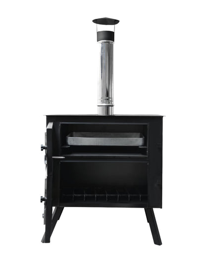 Nurgaz Kuzineli Şömine – Katlanabilir Kamp & Karavan Kuzinesi, Çelik Gövde