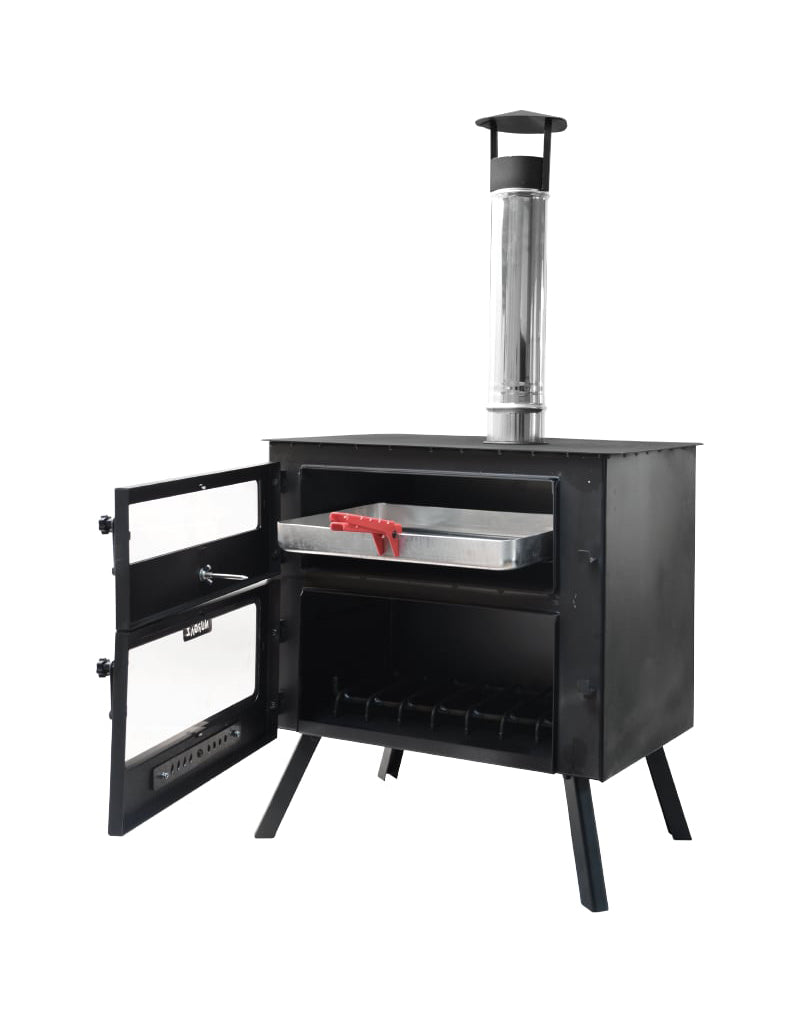 Nurgaz Kuzineli Şömine – Katlanabilir Kamp & Karavan Kuzinesi, Çelik Gövde