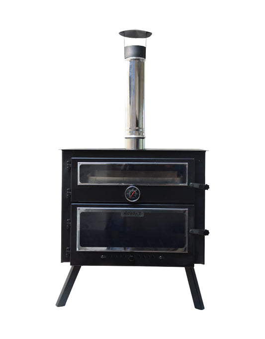 Nurgaz Kuzineli Şömine – Katlanabilir Kamp & Karavan Kuzinesi, Çelik Gövde