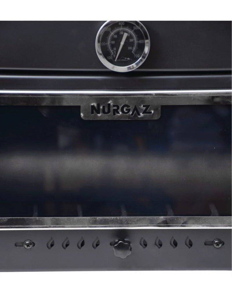 Nurgaz Kuzineli Şömine – Katlanabilir Kamp & Karavan Kuzinesi, Çelik Gövde