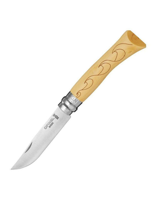 OPINEL INOX 7 NO WAVES ISLEME CAKI (001552)
