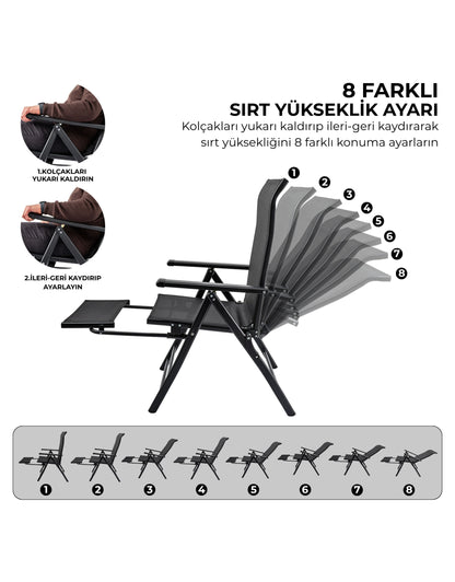 Recline Kamp Sandalyesi - Şezlong