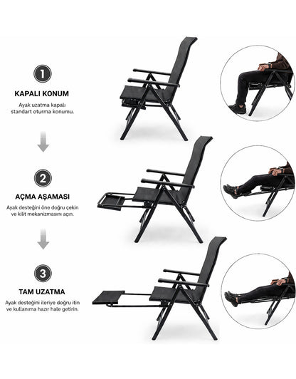 Recline Kamp Sandalyesi - Şezlong