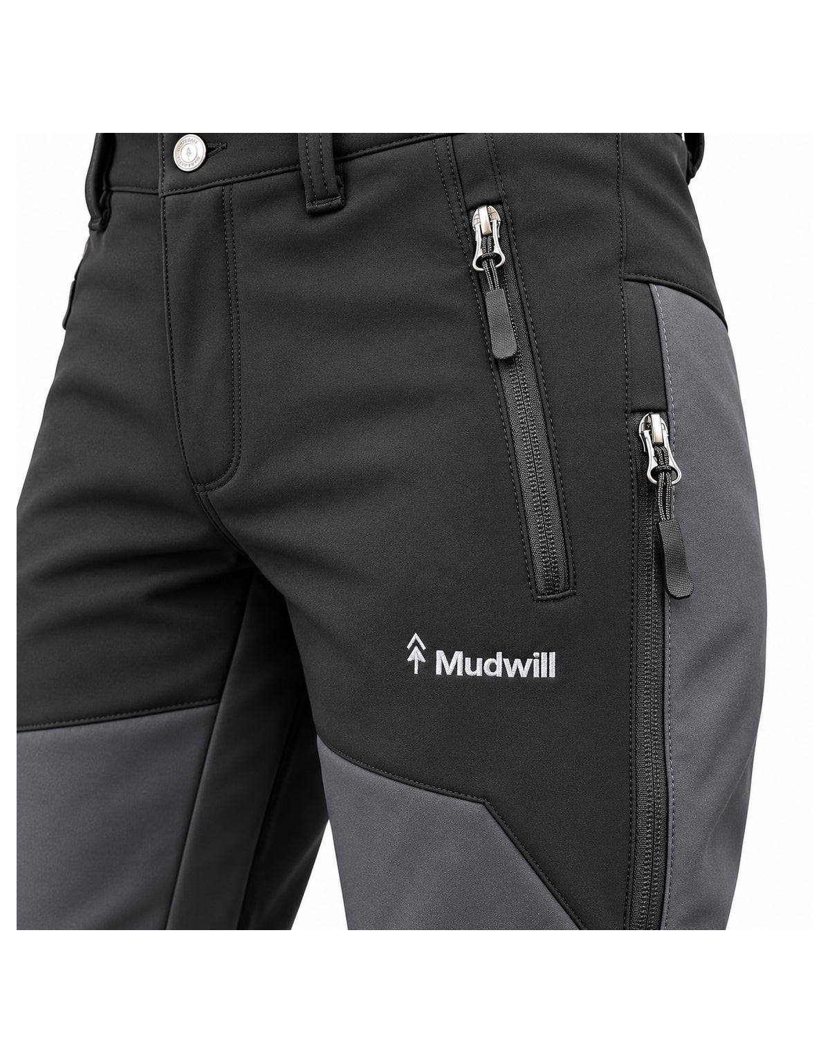Su ve rüzgar itici özellikli gri softshell outdoor kumaş