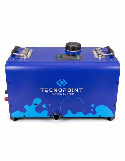 Tecnopoint 8kW Taşınabilir Lityum Akülü Dizel Isıtıcı - Dahili Bataryalı 12V / 24V / 220V