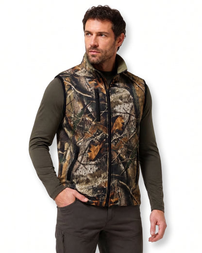 Widi Hunting orman desenli kamuflaj outdoor yelek ana görünüm